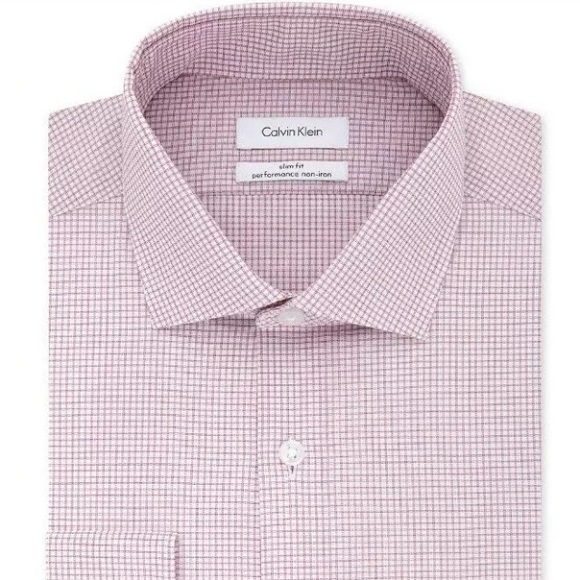 calvin klein slim fit stretch dress shirt